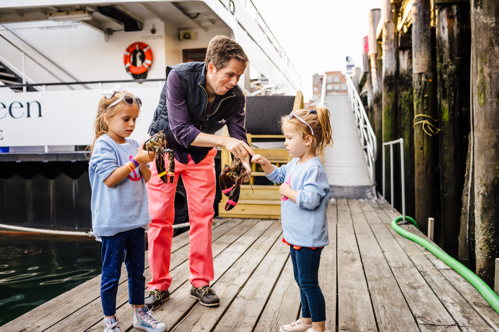 Looking for something fun to do in Portland, Maine with kids? Try this!: Lobster fishing with Lucky Catch Cruises!