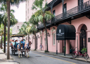 Charleston South Carolina Pink Building The Mills House Wyndham Grand Hotel-1