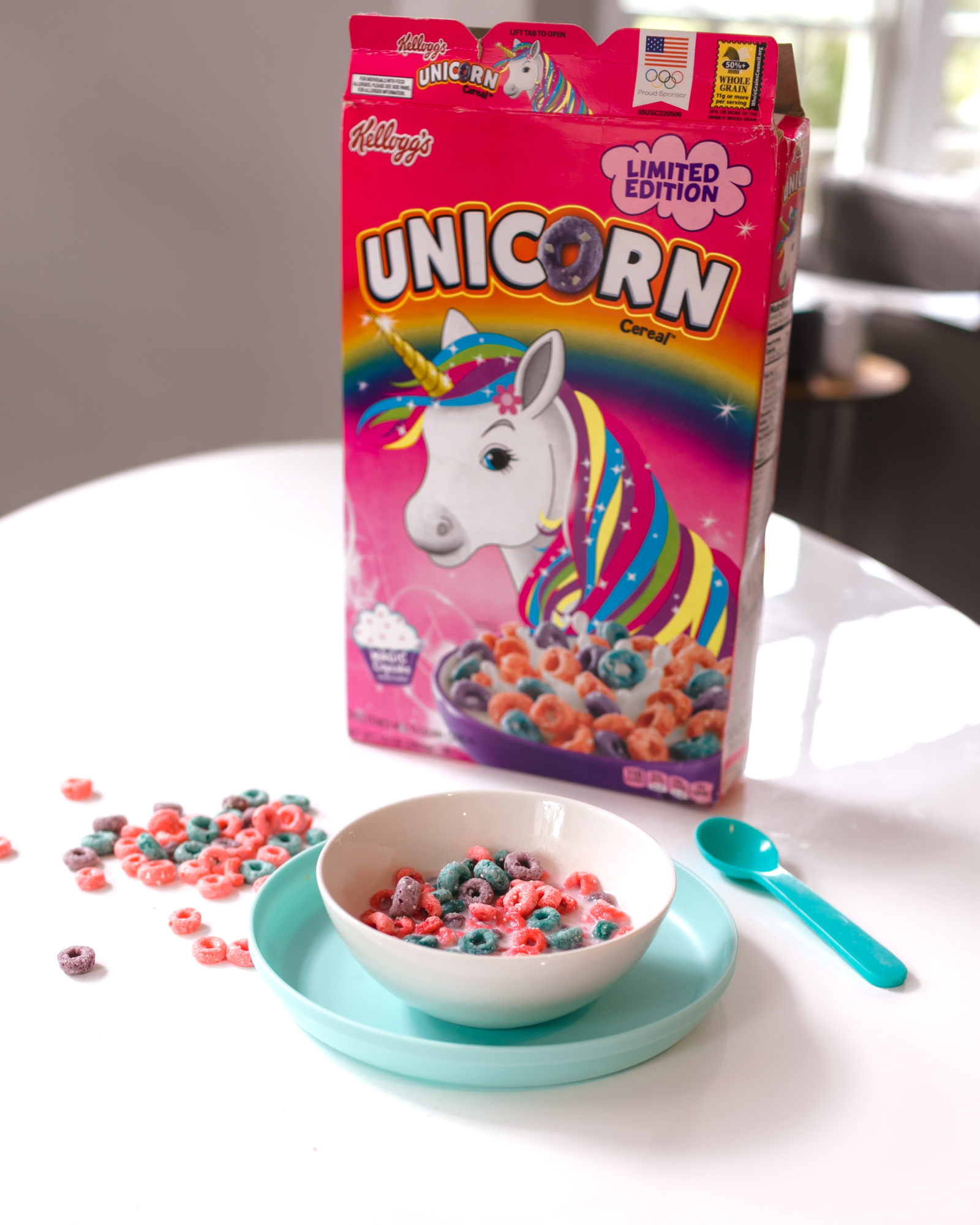 Want to get your hands on a box of limited edition Kellogg's Unicorn cereal? You will have to visit Kellogg's NYC Cafe in Union Square.