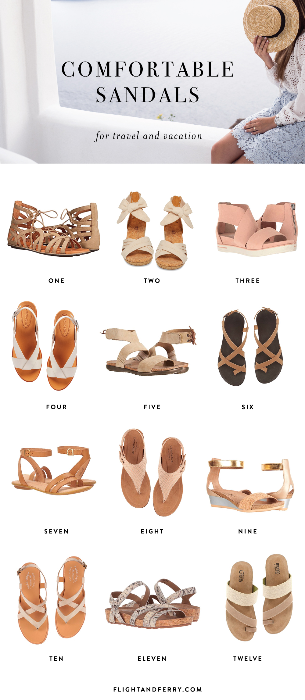 Comfortable Sandals for Travel or Vacation - Flight and Ferry Blog